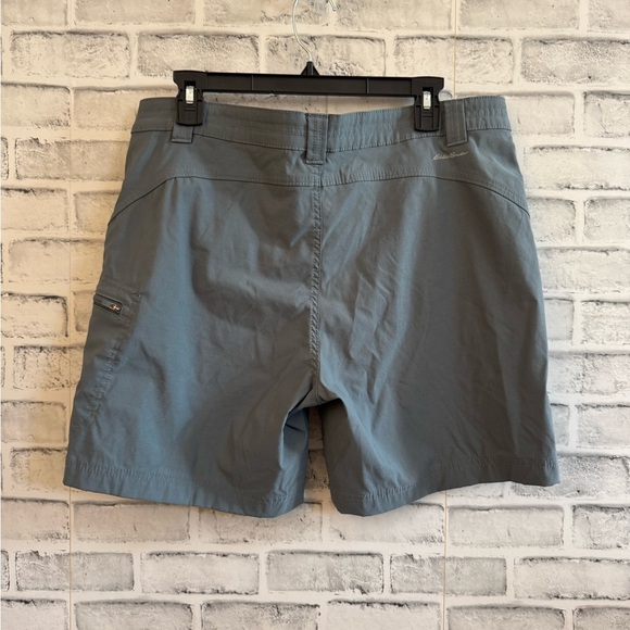 Women's Eddie Bauer slate blue color summer Trail hiking shorts Size 14 - Picture 2 of 4